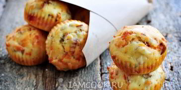 маффины с ветчиной и сыром