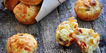 маффины с ветчиной и сыром