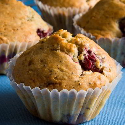 Маффины с вишней