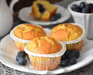 Маффины с ягодами на рисовой муке