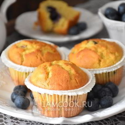 Маффины с ягодами на рисовой муке
