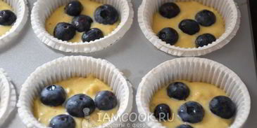 маффины с ягодами на рисовой муке