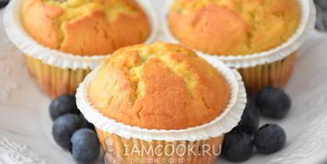 маффины с ягодами на рисовой муке