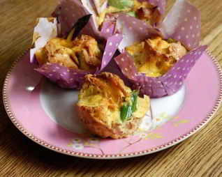 Маффины со спаржей и горчицей