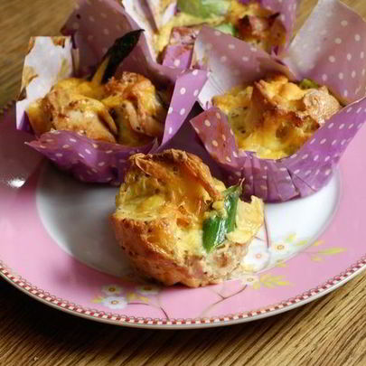 Маффины со спаржей и горчицей