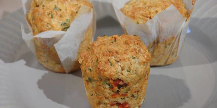 Рецепт миндально-творожных маффины со шнитт-луком