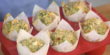 миндально-творожные маффины со шнитт-луком