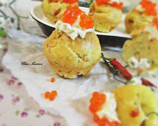 Мини-маффины с семгой