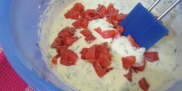 мини-маффины с семгой