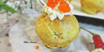 мини-маффины с семгой