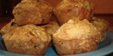 постные яблочные маффины