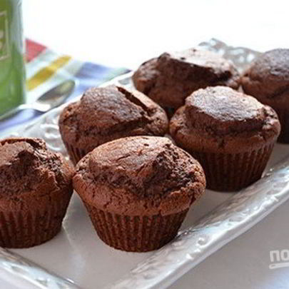 Шоколадные маффины с какао