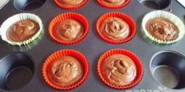 шоколадные маффины с какао