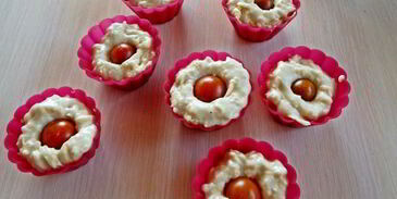 сырные маффины с черри