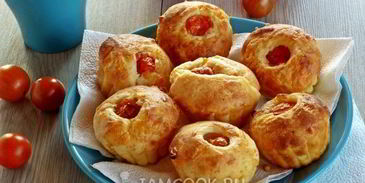 сырные маффины с черри