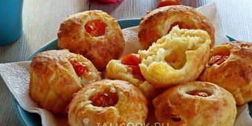 сырные маффины с черри