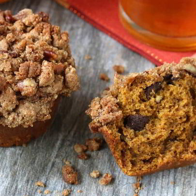 Тыквенные маффины с орехами