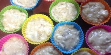 яблочные маффины с орехами