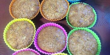 яблочные маффины с орехами