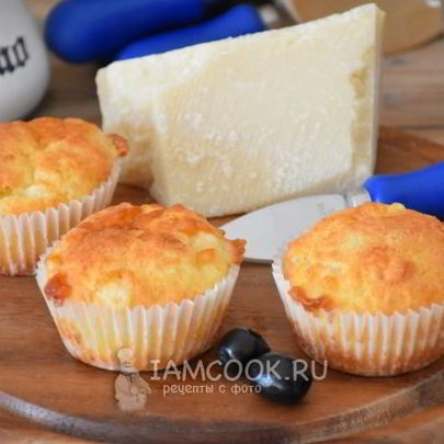Закусочные маффины 3 сыра