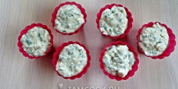 закусочные маффины с сыром и укропом