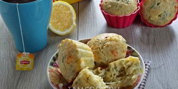 закусочные маффины с сыром и укропом