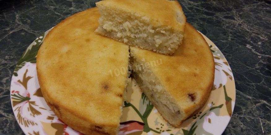 Рецепт бананового пирога манник
