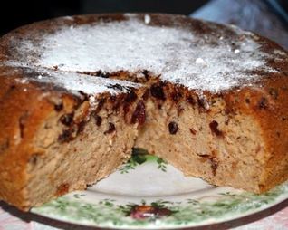 Быстрый пирог манник с вареньем