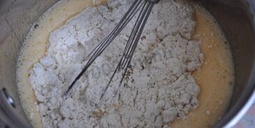 быстрый пирог манник с вареньем