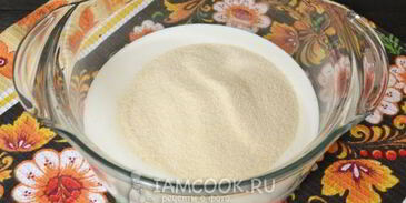 классический манник на кефире без муки