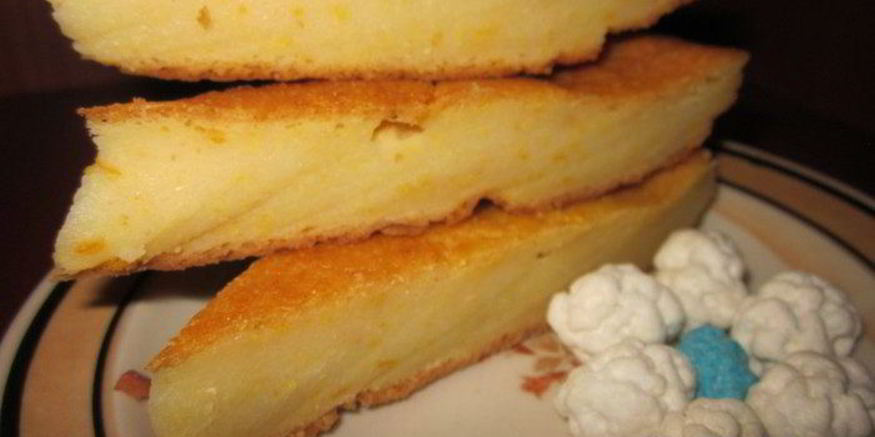 Рецепт кукурузна-апельсинового манник