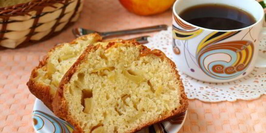 Рецепт манника на кефире с яблоками