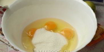 манник на молоке с яблоками