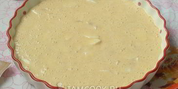 манник на молоке с яблоками