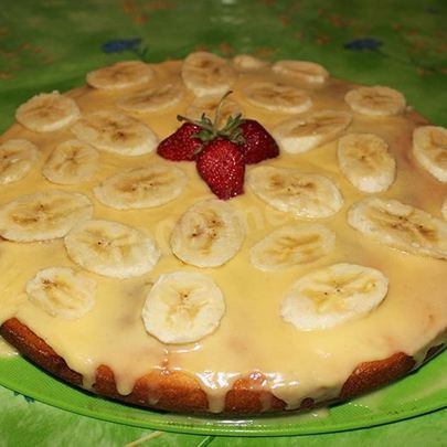 Манник с бананами на кефире