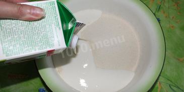 манник с бананами на кефире