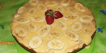 манник с бананами на кефире