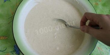 манник с бананами на кефире