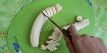 манник с бананами на кефире