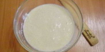 манник с яблоками на кефире