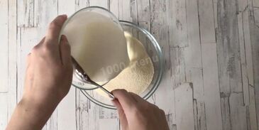 манник с яблоками