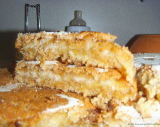 Насыпной яблочный манник