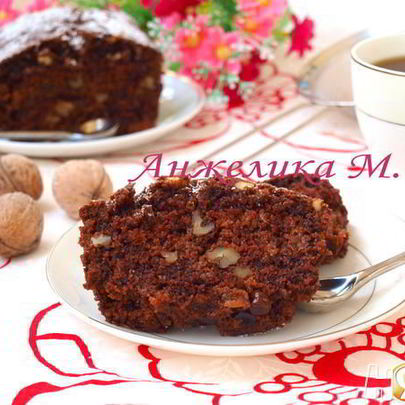 Постный шоколадный манник с изюмом