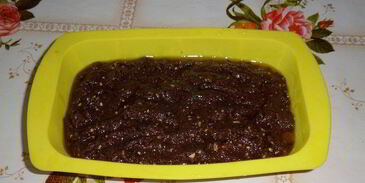 постный шоколадный манник с миндалем