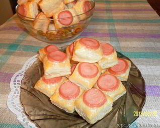 Мини-слойки Кнопки