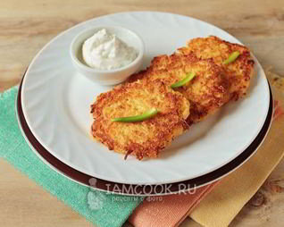 Диетические оладьи из кабачков