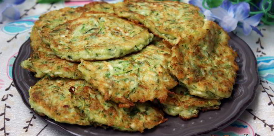 Рецепт кабачковых оладий с плавленным сыром