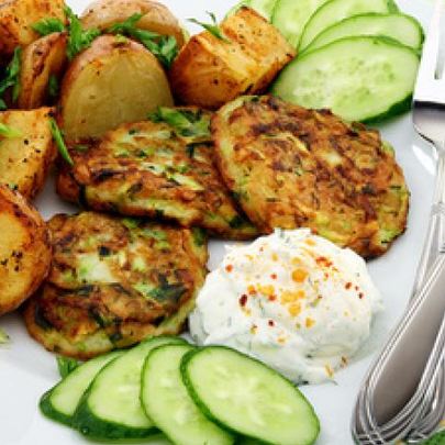 Кабачковые оладьи