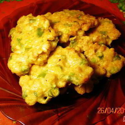 Мясные оладьи с фасолью