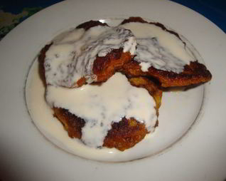 Оладушки с соусом